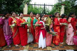 Women Observing Rishi Panchami 2025, Kathmandu