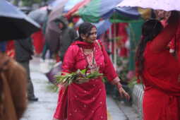 Women Observing Rishi Panchami 2025, Kathmandu
