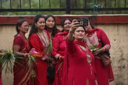 Women Observing Rishi Panchami 2025, Kathmandu