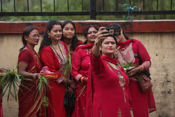 Women Observing Rishi Panchami 2025, Kathmandu