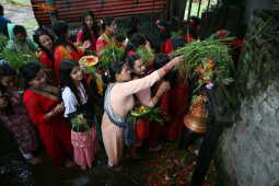 Women Observing Rishi Panchami 2025, Kathmandu