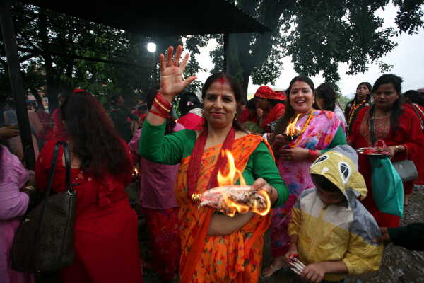 Women Observing Rishi Panchami 2025, Kathmandu