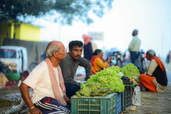 Local Market during Kanchanwan Holi Festival, Mithila
