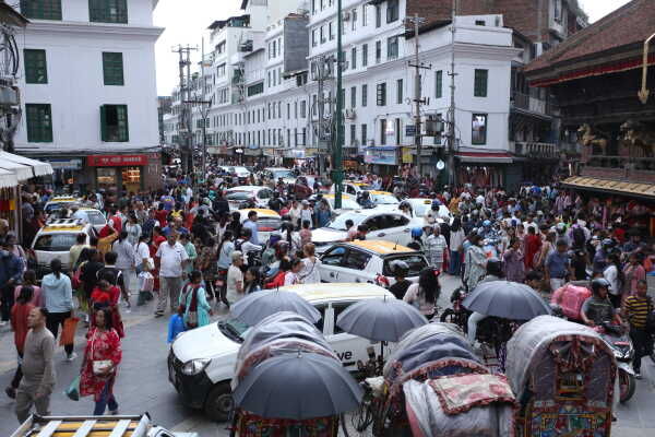 Dashain festival Approaches, Markets in Kathmandu Bustle with Activity