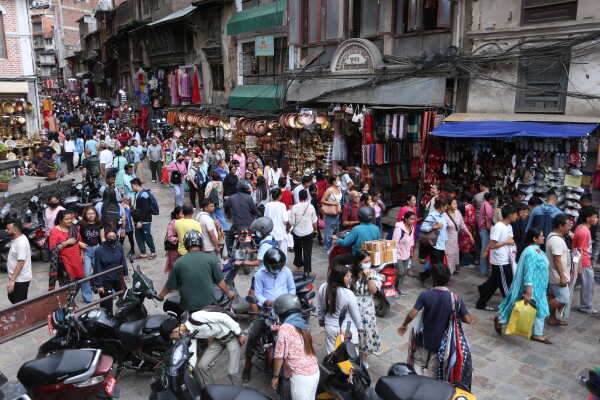 Dashain festival Approaches, Markets in Kathmandu Bustle with Activity