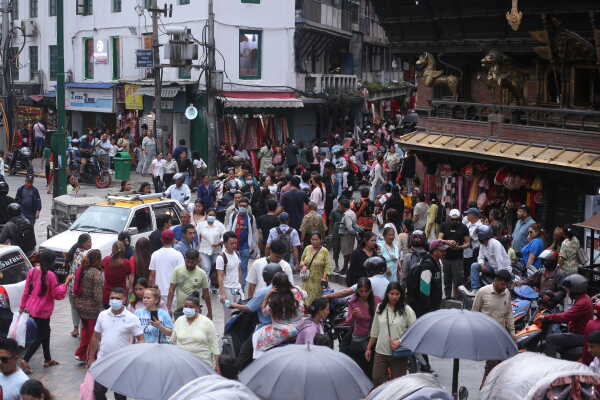 Dashain festival Approaches, Markets in Kathmandu Bustle with Activity