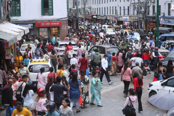 Dashain festival Approaches, Markets in Kathmandu Bustle with Activity