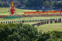 Grand Phulpati Rehearsal Held at Tundikhel, Kathmandu, for Upcoming Dashain Festival 2082