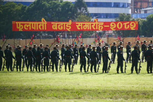 Grand Phulpati Rehearsal Held at Tundikhel, Kathmandu, for Upcoming Dashain Festival 2082