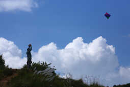 Colorful Kites Soar Over Chobhar Ahead of Dashain Festival