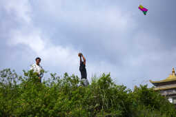 Colorful Kites Soar Over Chobhar Ahead of Dashain Festival