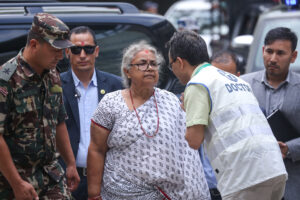 Nepal’s Interim Prime Minister Sushila Karki Visits Injured Protesters at Civil Hospital, Kathmandu
