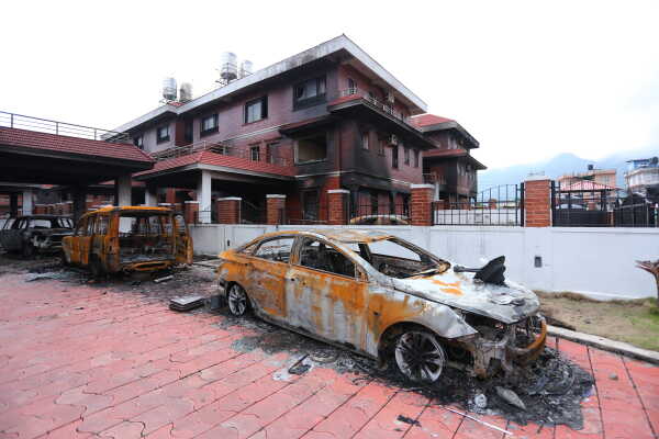 Kulman Ghising and Om Prakash Aryal Visit Ministerial Quarters