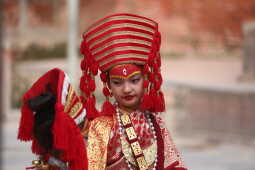 Kumari Puja Celebrated at Taleju Bhawani Temple During Indra Jatra