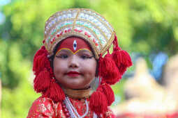 On the auspicious occasion of Indra Jatra, Kumari Puja was held