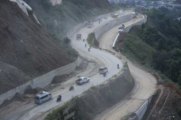 Minister Kulman Ghising Inspects Suryabinayak–Dhulikhel Road Construction Works (14)