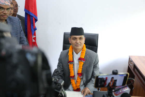 Om Prakash Aryal Assumes Office as Nepal’s New Home Minister