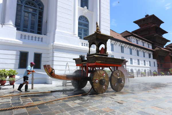 Ongoing Preparations for Indra Jatra Festival, 3 September 2025