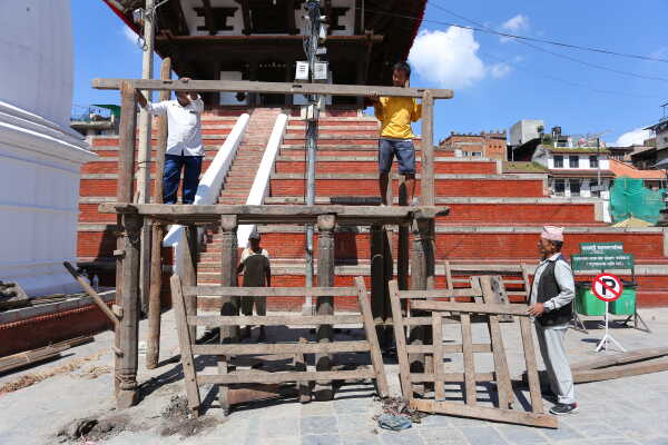 Ongoing Preparations for Indra Jatra Festival, 3 September 2025
