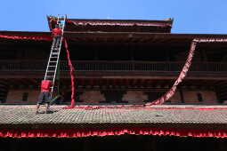 Ongoing Preparations for Indra Jatra Festival, 3 September 2025