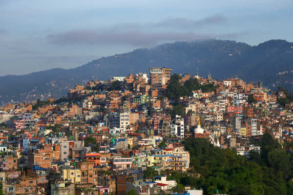 Panoramic View of Kathmandu Cityscape from Kirtipur