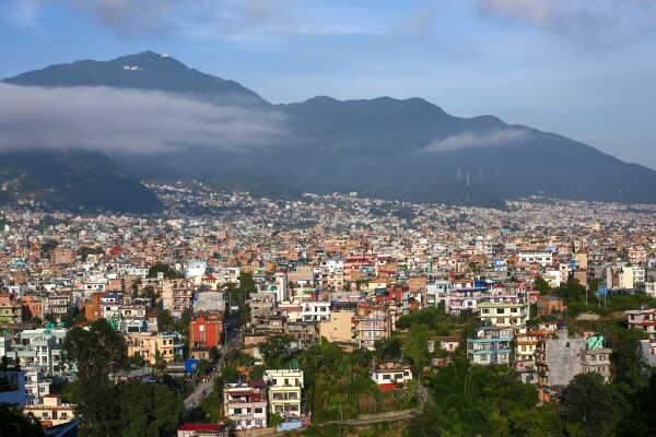 Panoramic View of Kathmandu Cityscape from Kirtipur