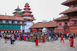 Phulpati Arrives at Dashain Ghar, Hanumandhoka, Kathmandu