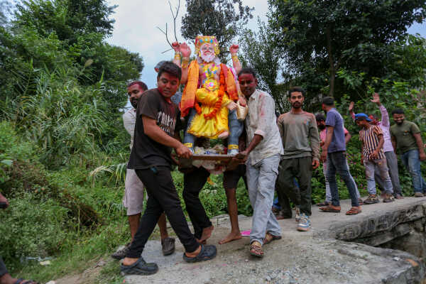 Vishwakarma Puja Concludes with Idol Immersion in Bagmati River, Kathmandu