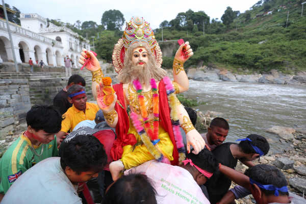 Vishwakarma Puja Concludes with Idol Immersion in Bagmati River, Kathmandu