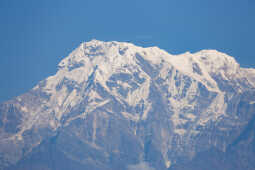 Clear Weather Reveals Stunning View of Machhapuchhre and Phewa Lake in Pokhara