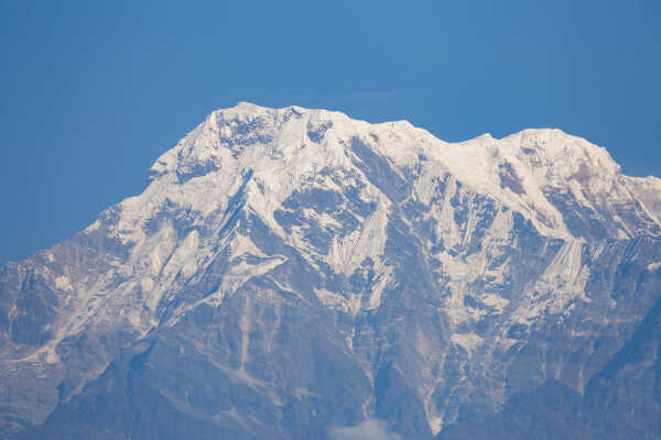 Clear Weather Reveals Stunning View of Machhapuchhre and Phewa Lake in Pokhara