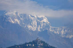 Clear Weather Reveals Stunning View of Machhapuchhre and Phewa Lake in Pokhara