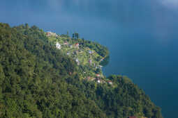 Clear Weather Reveals Stunning View of Machhapuchhre and Phewa Lake in Pokhara