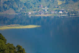 Clear Weather Reveals Stunning View of Machhapuchhre and Phewa Lake in Pokhara