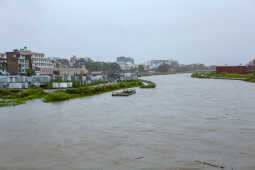 Continuous Rainfall Floods Settlements Along Bagmati River in Kathmandu