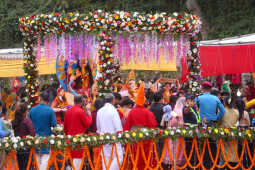Devotees Celebrate Chhath Festival 2025 at Gaurighat, Kathmandu (1)