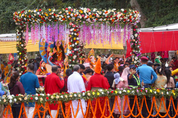 Devotees Celebrate Chhath Festival 2025 at Gaurighat, Kathmandu (1)