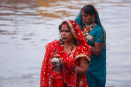 Devotees Celebrate Chhath Festival 2025 at Gaurighat, Kathmandu