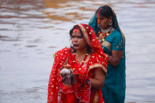Devotees Celebrate Chhath Festival 2025 at Gaurighat, Kathmandu