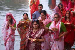 Devotees Celebrate Chhath Festival 2025 at Gaurighat, Kathmandu