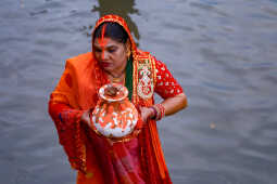 Devotees Celebrate Chhath Festival 2025 at Gaurighat, Kathmandu