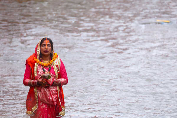 Devotees Celebrate Chhath Festival 2025 at Gaurighat, Kathmandu (2)
