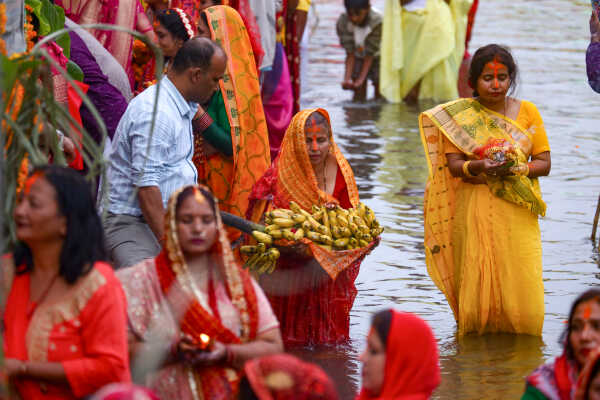 Devotees Celebrate Chhath Festival 2025 at Gaurighat, Kathmandu