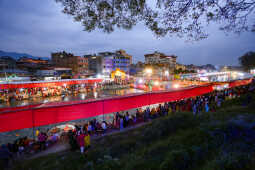 Devotees Celebrate Chhath Festival 2025 at Gaurighat, Kathmandu