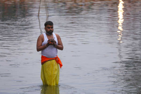 Devotees Celebrate Chhath Festival 2025 at Gaurighat, Kathmandu
