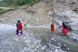 Flood Damage on BP Highway in Chaukidanda After Heavy Rain