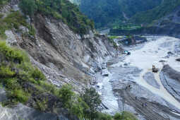 Flood Damage on BP Highway in Chaukidanda After Heavy Rain