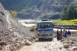 Flood Damage on BP Highway in Chaukidanda After Heavy Rain