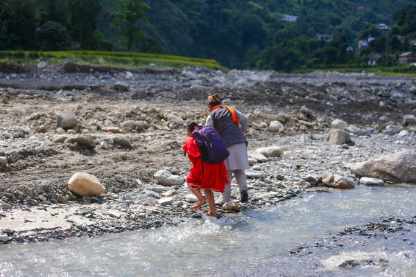 Flood Damage on BP Highway in Chaukidanda After Heavy Rain
