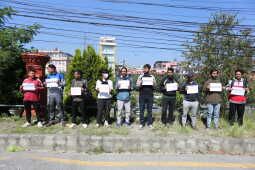 Independent Football Supporters Hold Peaceful Protest at ANFA Gate